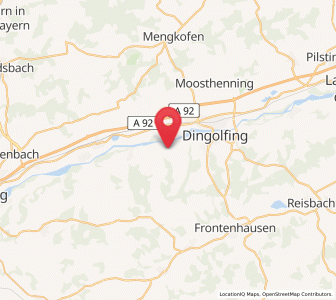 Map of Loiching, Bavaria