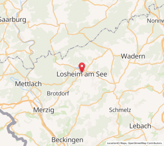 Map of Losheim am See, Saarland
