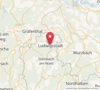 Map of Ludwigsstadt, Bavaria