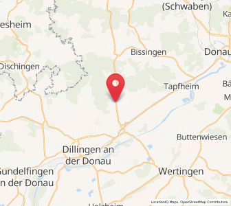 Map of Lutzingen, Bavaria