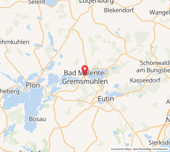 Map of Malente, Schleswig-Holstein