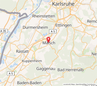 Map of Malsch, Baden-Wurttemberg
