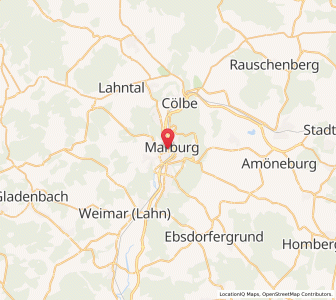 Map of Marburg, Hesse