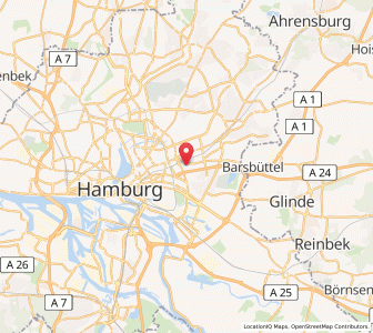 Map of Hamburg-Marienthal, Hamburg