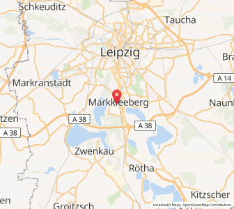 Map of Markkleeberg, Saxony