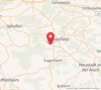Map of Markt Bibart, Bavaria