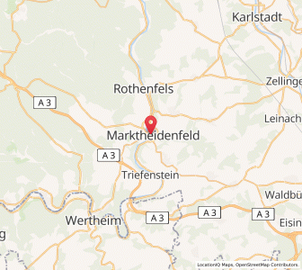 Map of Marktheidenfeld, Bavaria