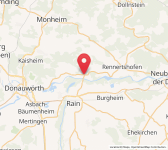 Map of Marxheim, Bavaria