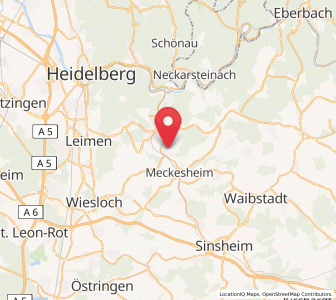 Map of Mauer, Baden-Wurttemberg