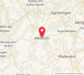 Map of Meßkirch, Baden-Wurttemberg