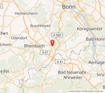 Map of Meckenheim, North Rhine-Westphalia