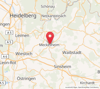 Map of Meckesheim, Baden-Wurttemberg