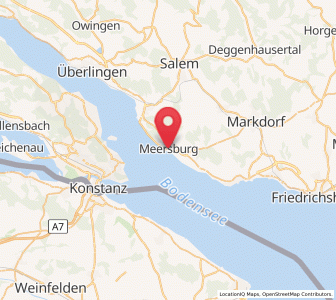 Map of Meersburg, Baden-Wurttemberg