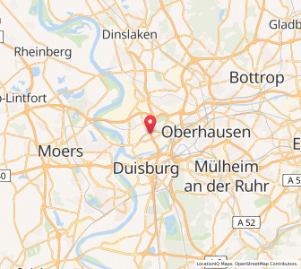 Map of Meiderich, North Rhine-Westphalia