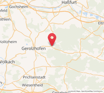 Map of Michelau, Bavaria