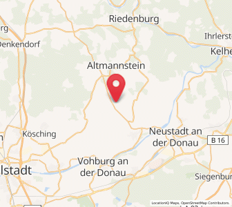 Map of Mindelstetten, Bavaria