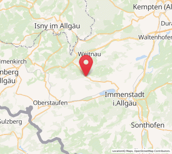 Map of Missen-Wilhams, Bavaria