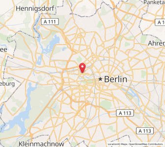 Map of Berlin-Moabit, Berlin