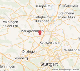 Map of Möglingen, Baden-Wurttemberg