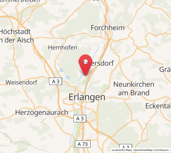 Map of Möhrendorf, Bavaria