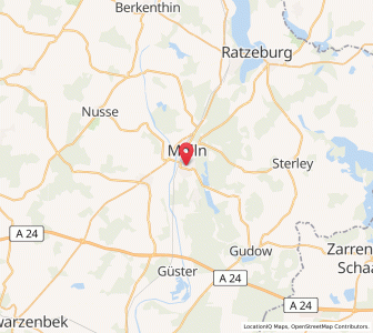 Map of Mölln, Schleswig-Holstein