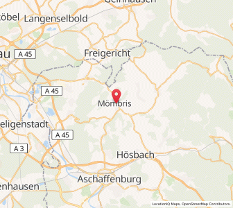 Map of Mömbris, Bavaria