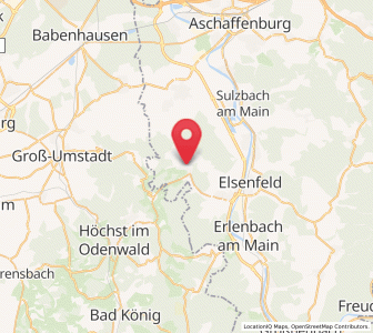 Map of Mömlingen, Bavaria