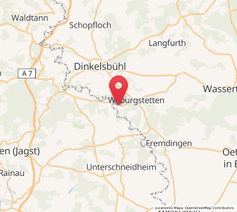 Map of Mönchsroth, Bavaria