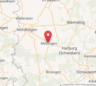 Map of Möttingen, Bavaria