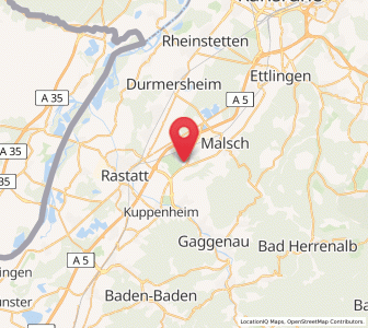 Map of Muggensturm, Baden-Wurttemberg