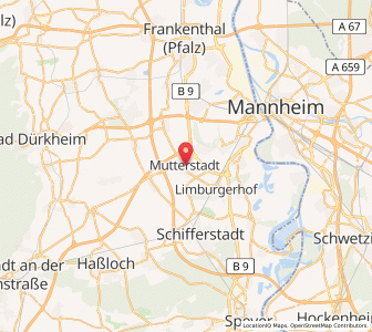 Map of Mutterstadt, Rheinland-Pfalz