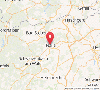 Map of Naila, Bavaria