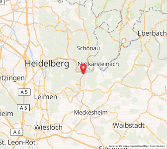 Map of Neckargemünd, Baden-Wurttemberg