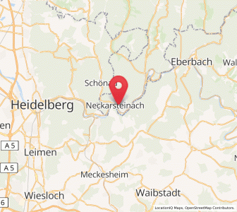Map of Neckarsteinach, Hesse