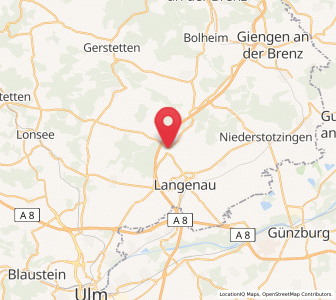 Map of Nerenstetten, Baden-Wurttemberg