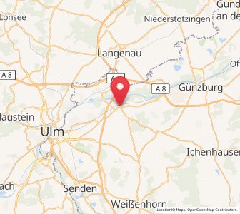 Map of Nersingen, Bavaria