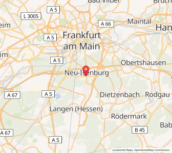 Map of Neu-Isenburg, Hesse