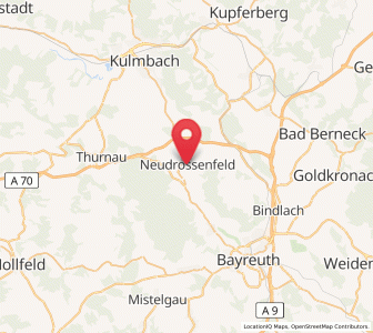 Map of Neudrossenfeld, Bavaria