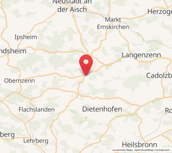 Map of Neuhof an der Zenn, Bavaria
