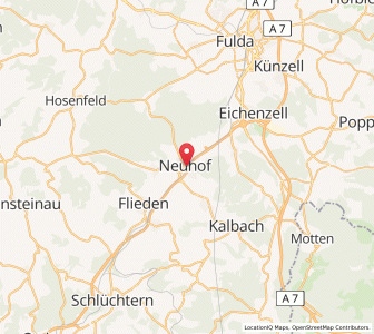 Map of Neuhof, Hesse