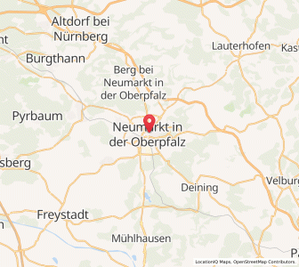 Map of Neumarkt in der Oberpfalz, Bavaria