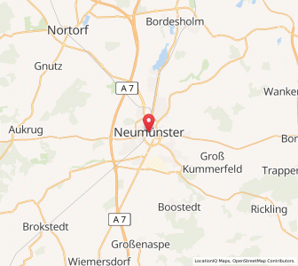 Map of Neumünster, Schleswig-Holstein