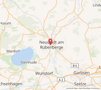 Map of Neustadt am Rübenberge, Lower Saxony