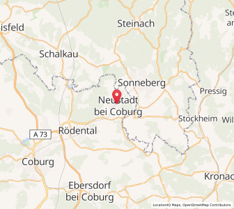 Map of Neustadt bei Coburg, Bavaria