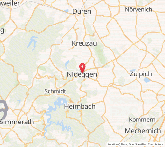 Map of Nideggen, North Rhine-Westphalia