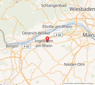 Map of Nieder-Ingelheim, Rheinland-Pfalz