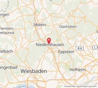Map of Niedernhausen, Hesse