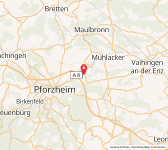 Map of Niefern-Öschelbronn, Baden-Wurttemberg