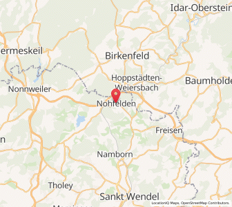 Map of Nohfelden, Saarland