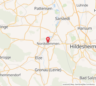 Map of Nordstemmen, Lower Saxony
